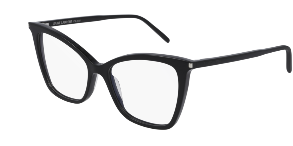 Saint Laurent SL 386 001 Black Cat-Eye Women's Eyeglasses