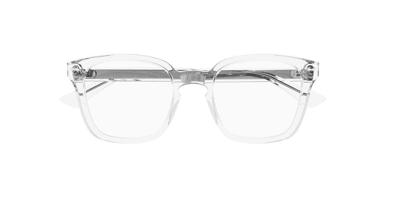 Gucci GG0184O 012 Crystal Square Unisex Eyeglasses