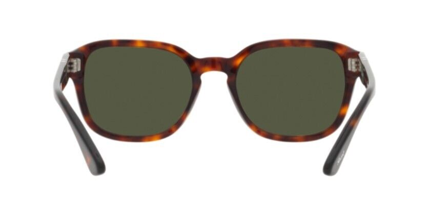 Persol 0PO3305S 24/31 Havana/Green Oval Unisex Sunglasses