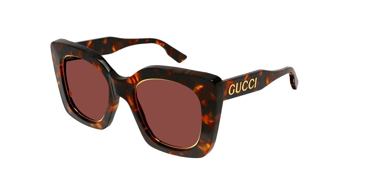 Gucci GG1151S 003 Havana/Brown Soft Cat-Eye Women's Sunglasses