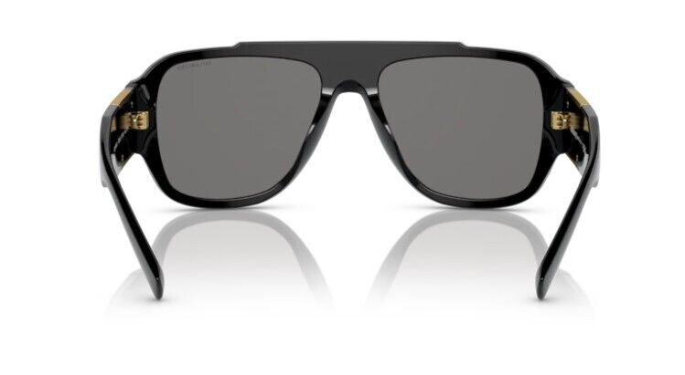 Versace 0VE4436U GB1/81 Black/Dark grey Polarize Soft Rectangle Men's Sunglasses