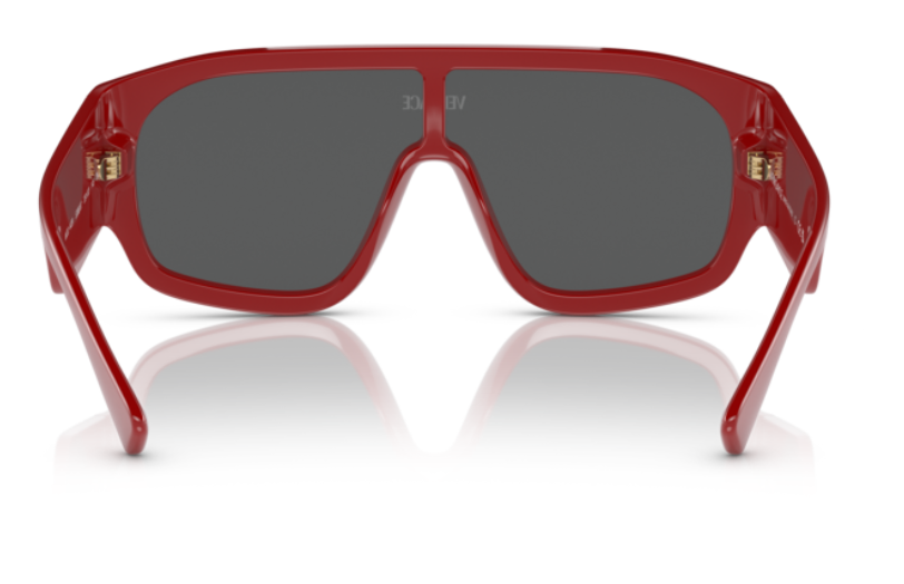 Versace VE4439 538887 Red/Dark grey Oversized Women's Sunglasses