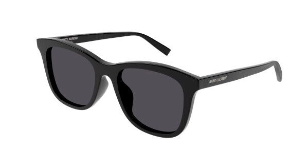 Saint Laurent SL 587/K 001 Black/Black Square Unisex Sunglasses