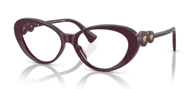 Versace 0VE3331U 5382 Bordeaux Cat Eye Women's Eyeglasses