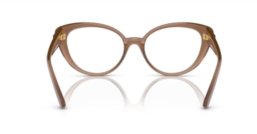 Versace 0VE3349U 5427 Brown transparent/ Clear Oval Shaped Women's Eyeglasses