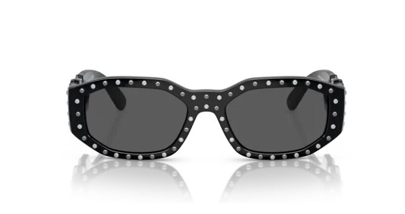 Versace 0VE4361 539887 Black/ Dark grey Square Men's Sunglasses