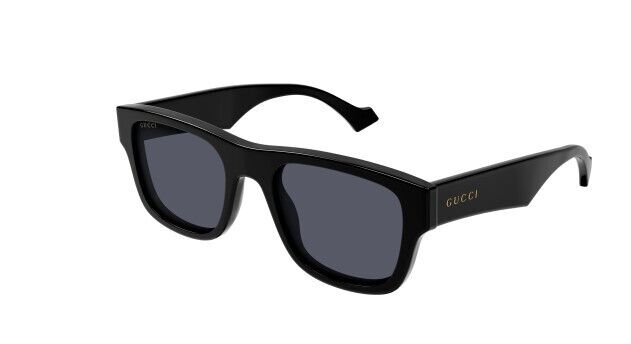 Gucci GG 1427S 001 Black/Grey Rectangular Men's Sunglasses
