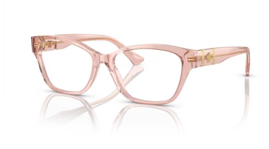 Versace 0VE3344F 5434 Brown transparent/Clear Cat Eye Women's Eyeglasses