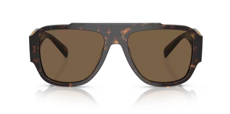 Versace 0VE4436U 108/73 Havana Dark brown Soft Square Men's Sunglasses
