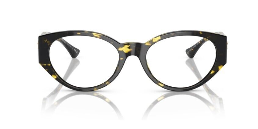 Versace 0VE3345 5428 Havana/Clear Oval 54 mm Women's Eyeglasses