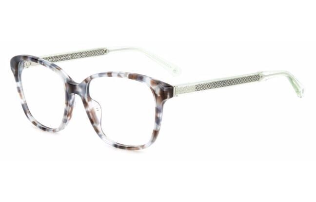 Kate Spade Acerra 0JBW Blue-Havana/Crystal Square Women's Eyeglasses