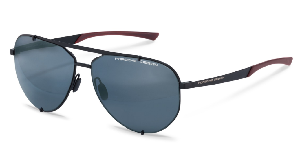 Porsche Design P 8920 A Black/Red Blue Mirrored Unisex Sunglasses