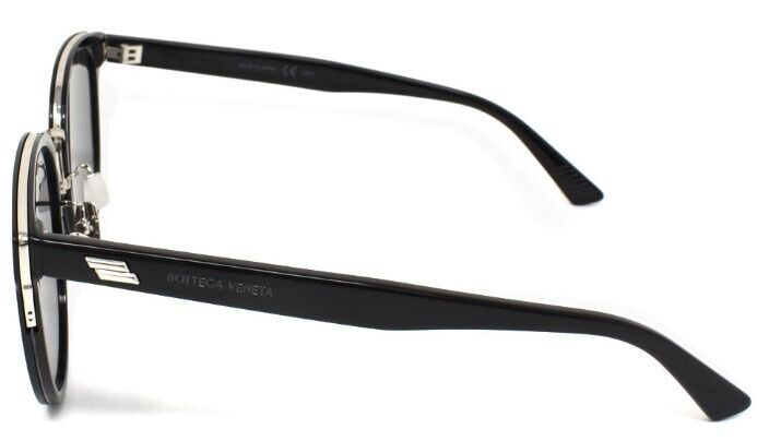 Bottega Veneta BV1081SK 001 Black/Grey Round Women's Sunglasses