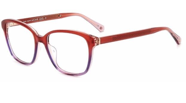 Kate Spade Acerra 0BKI Red-Violet/Translucent Red Square Women's Eyeglasses