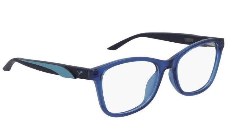 Puma PJ0054O 002 Blue/Blue Square Junior Full-Rim Eyeglasses