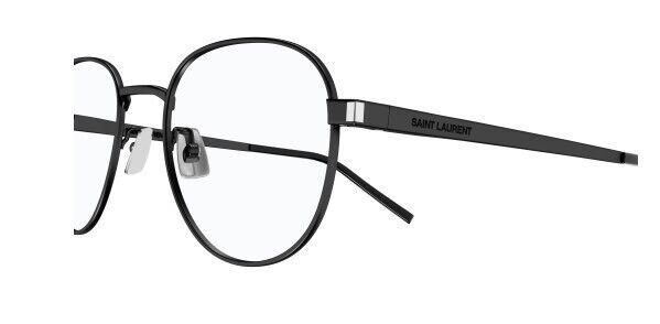Saint Laurent SL 555 001 OPT Black Round Unisex Eyeglasses