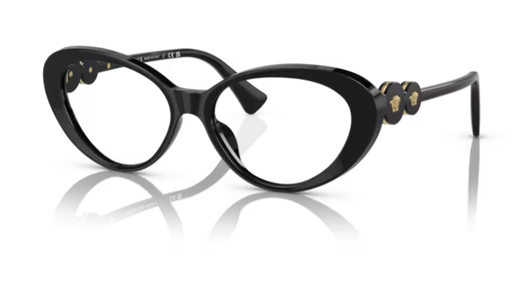 Versace 0VE3331U GB1 Black Cat Eye Women's Eyeglasses