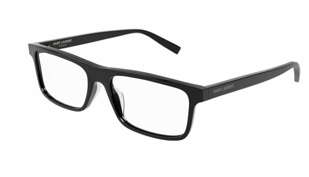 Saint Laurent SL 483 004 Black Rectangle Men Eyeglasses
