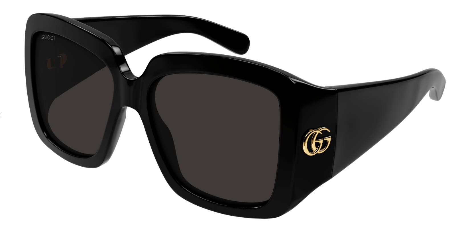 Gucci GG1402SA-001 Black/Grey Oversized Square Women's Sunglasses