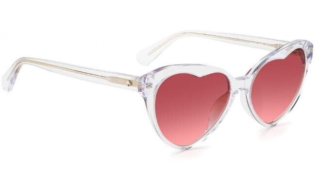 Kate Spade Velma/S 0900/3X Crystal/Burgundy Gradient Heart Women's Sunglasses