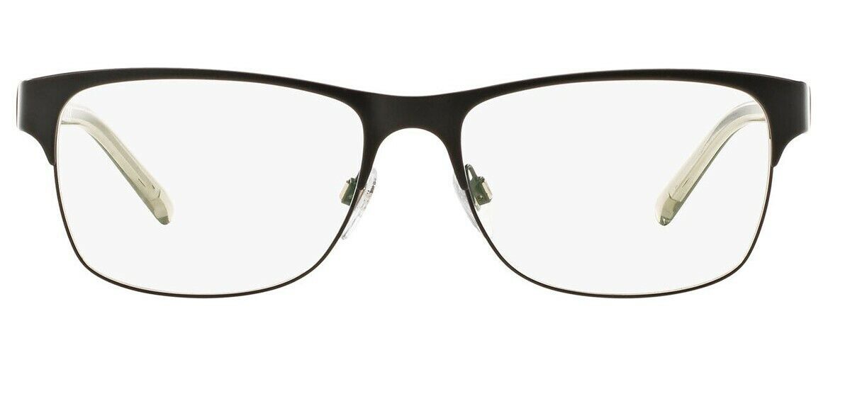 Burberry BE1289 1007 Matte Black Full-Rim Rectangle Men's Eyeglasses