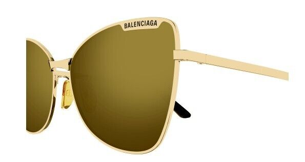 Balenciaga BB 0278S 004 Gold/Bronze Cat Eye Women's Sunglasses