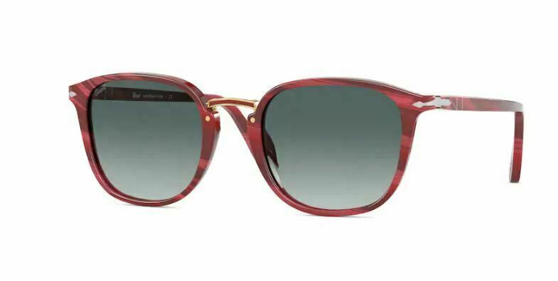 Persol 0PO3186S 111271 Horn Red/Gray Gradient Sunglasses