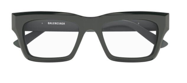 Balenciaga BB0240O-003 Grey Rectangle Unisex Eyeglasses
