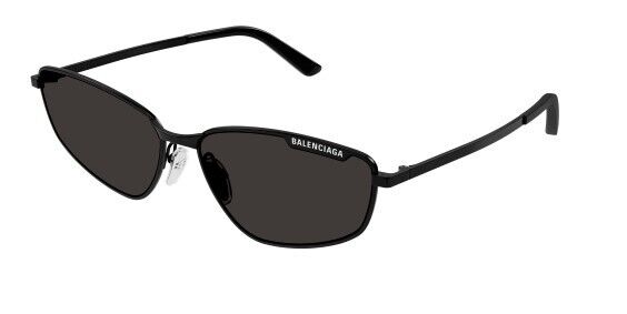 Balenciaga BB0277S 001 Black/Grey Rectangular Men's Sunglasses