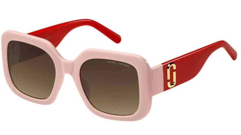 Marc Jacobs MARC-647/S 0C48/HA Pink/Brown Gradient Square Sunglasses
