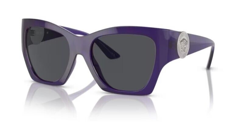 Versace 0VE4452 541987 Purple/ Dark Grey Soft Square Women's Sunglasses