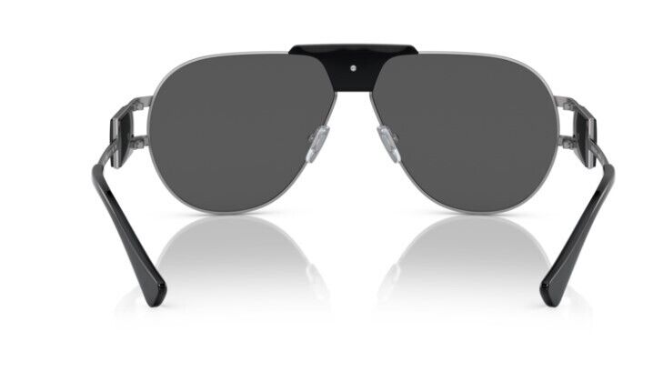 Versace 0VE2252 100187 Gunmetal/ Dark Grey Wide Women's Sunglasses