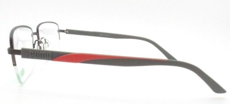 Puma PU0332O 002 Grey-Grey Rectangular Semi-Rim Metal Unisex Eyeglasses