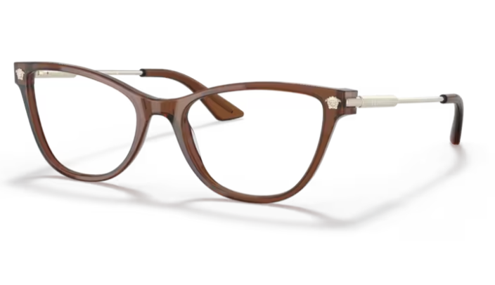 Versace 0VE3309 5324 Transparent brown Cat Eye Women's Eyeglasses