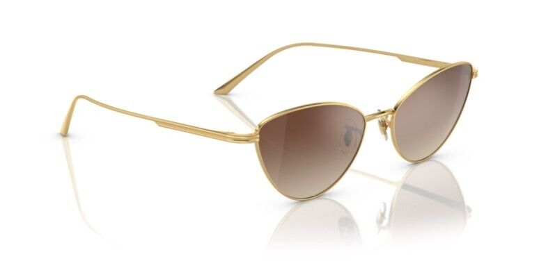 Oliver Peoples 0OV1328S 5332Q1 Gold Dark Brown Cat Eye 56mm Women's Sunglasses