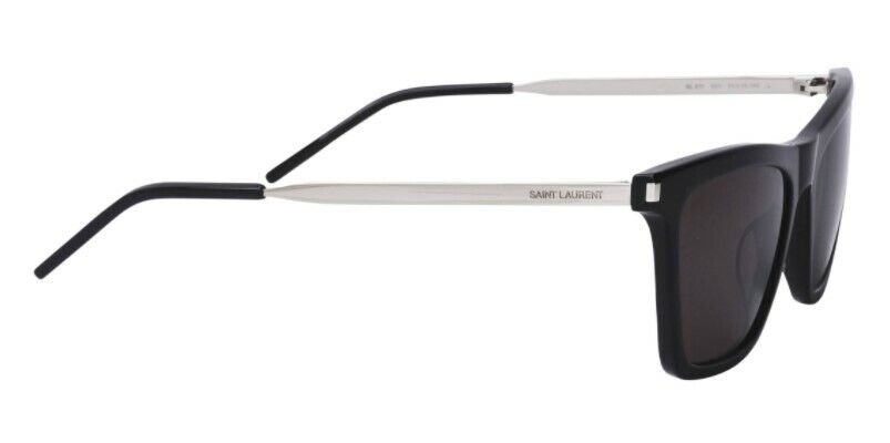 Saint Laurent SL511 001 Black/Black Silver Square Women's Sunglasses