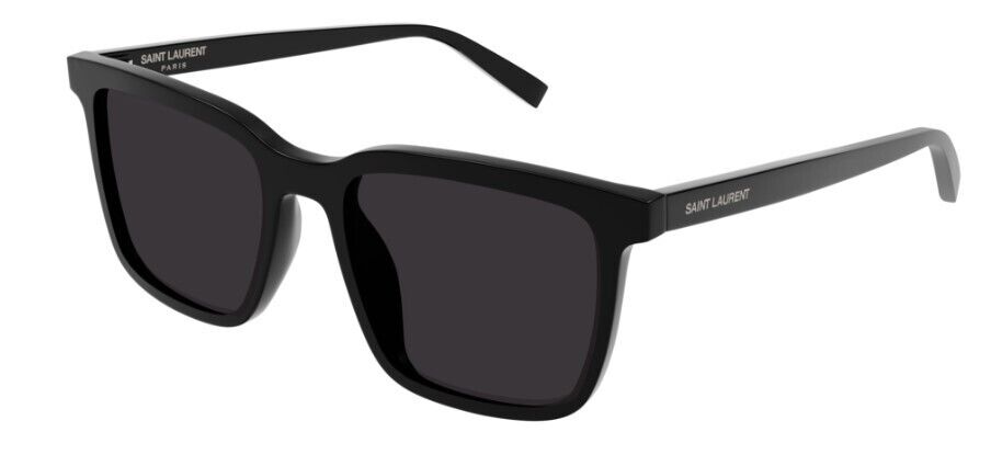 Saint Laurent SL500 001 Black/Black Oversized Square Full-Rim Unisex Sunglasses