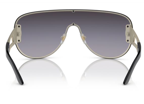 Versace 0VE2166 12528G - Pale gold/ Light grey gradient 41mm Women's Sunglasses