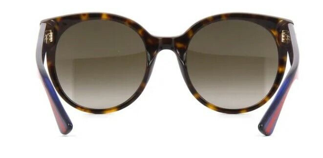 Gucci GG0035SN 004 Havana Gradient Blue/Brown Round Women Sunglasses