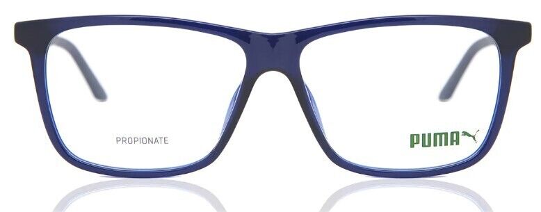 Puma PU0334O 003 Blue-Blue Rectangular Full-Rim Unisex Eyeglasses