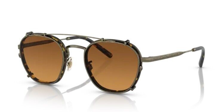 Oliver Peoples 0OV1316TC Lilletto Clip 512478  Gold/ Orange Men's 48mm Clip-On