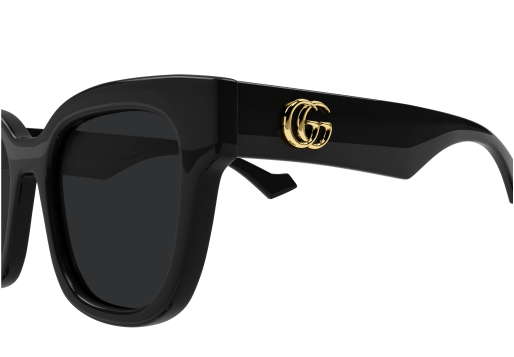 Gucci GG 0998S 001 Black Grey Squared women's Sunglasses