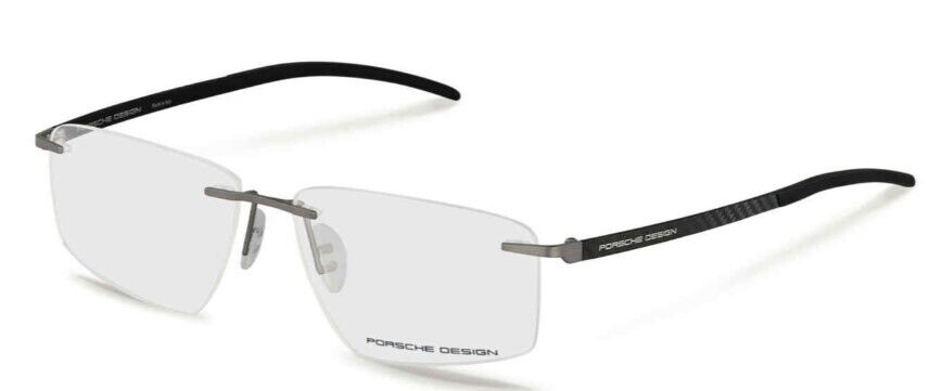 Porsche Design P8341 D Light Gun Rectangular Men's Eyeglasses