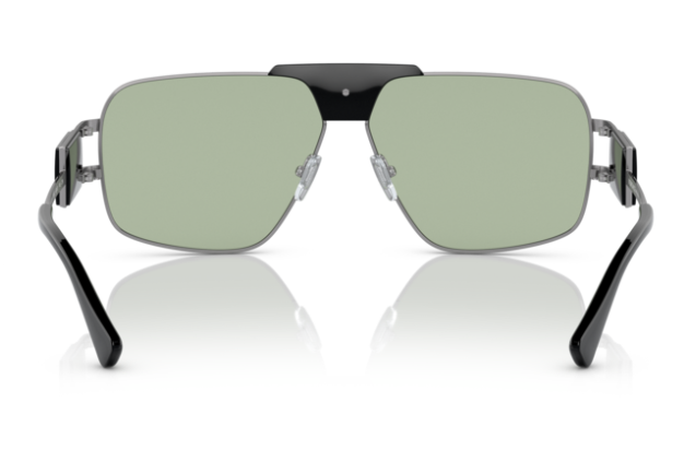 Versace VE2251 1001/2  Green/ Gunmetal Rectangular Men's Sunglasses