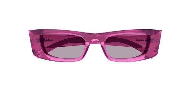 Saint Laurent SL 553 003 Pink/Violet Narrow Unisex Sunglasses