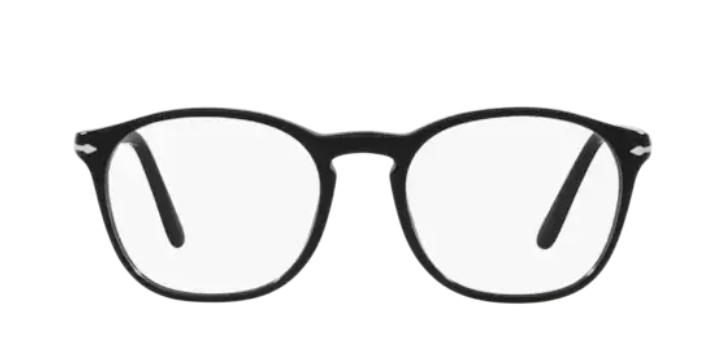 Persol 0PO3007V 1154 Black/ Silver Square Men's Eyeglasses