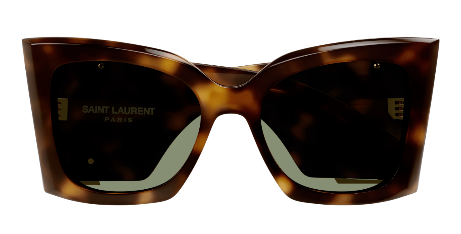 Saint Laurent SL M119 BLAZE-002 Havana/Green Cat Eye Women's Sunglasses