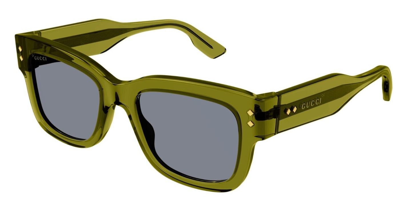Gucci GG1217S 004 Green/Grey Square Men's Sunglasses