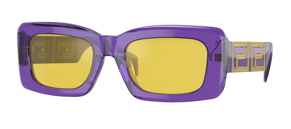Versace VE4444U 5408V9 Violet/Yellow Rectangular Women's Sunglasses