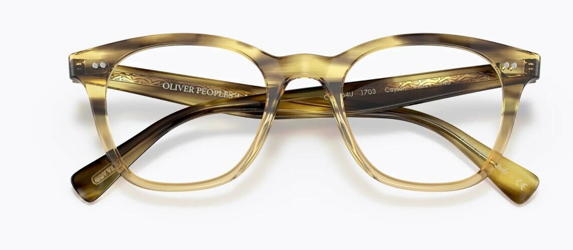 Oliver Peoples 0OV 5464U Cayson 1703 Canarywood Gradient Brown Unisex Eyeglasses